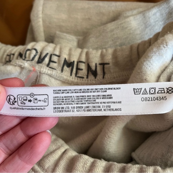 FP Movement For The Win Joggers, Oatmeal Heather, Size M - Picture 10 of 13